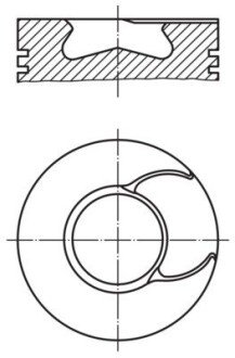 Поршень MAHLE MAHLE / KNECHT 213 66 00