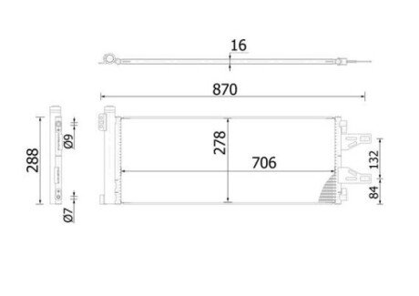 Радіатор кондиціонера Jumper/Ducato/Boxer 2.2/3.0HDi/2.3D 06- MAHLE MAHLE / KNECHT AC 368 000S