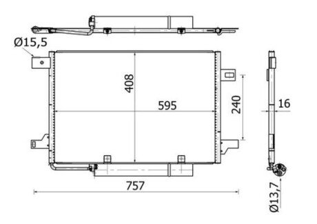 Конденсатор MAHLE MAHLE / KNECHT AC 369 000S (фото 1)