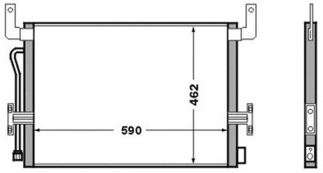 Радіатор кондиціонера MAHLE MAHLE / KNECHT AC 524 000S