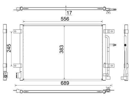 Конденсатор MAHLE MAHLE / KNECHT AC 812 000S