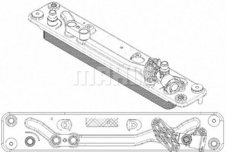 Масляний радiатор MAHLE 8MO 376 792-781 MAHLE / KNECHT CLC 182 000P