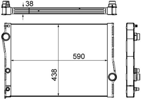 Радіатор охолодження MAHLE MAHLE / KNECHT CR 1049 000S