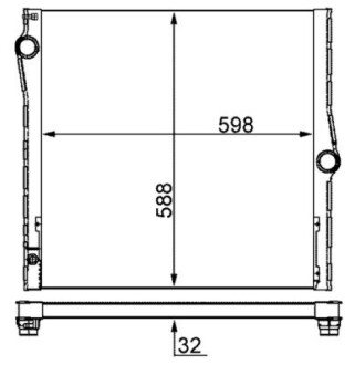 Радіатор охолодження MAHLE MAHLE / KNECHT CR 1050 000S