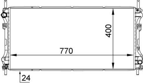 Радіатор охолодження MAHLE MAHLE / KNECHT CR 1143 000S