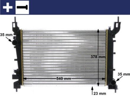 Радіатор охолоджування MAHLE / KNECHT CR 1193 000S