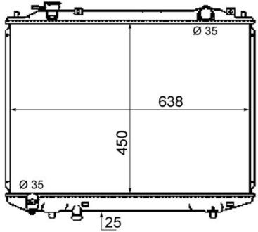 Радіатор охолодження MAHLE 8MK 376 787-101 MAHLE / KNECHT CR 1746 000S