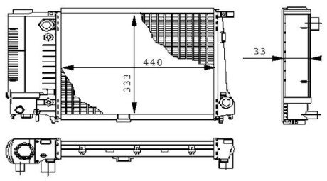 Радіатор охолодження MAHLE 8MK 376 711-591 MAHLE / KNECHT CR 264 000S