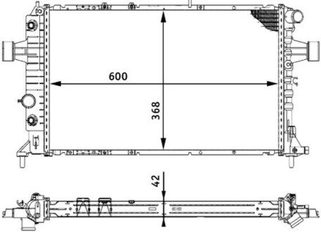 Радіатор охолодження MAHLE MAHLE / KNECHT CR 320 000S