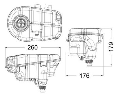 Розширювальний бачок MAHLE ORIGINAL MAHLE / KNECHT CRT 60 000S