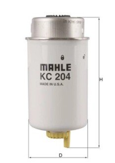 Фільтр паливний KNECHT MAHLE / KNECHT KC 204