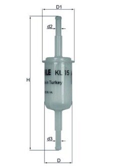 Паливний фільтр KNECHT MAHLE / KNECHT KL15