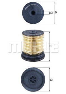 Фільтр паливний KNECHT MAHLE / KNECHT KX 397