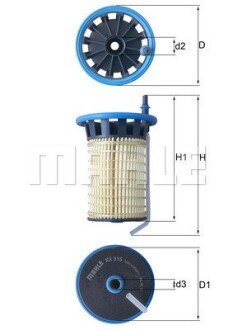 Фільтр паливний KNECHT MAHLE / KNECHT KX 515