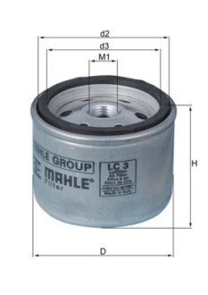 Повітряний фільтр MAHLE MAHLE / KNECHT LC 3