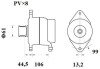 Генератор MAHLE MAHLE / KNECHT MG 802 (фото 2)