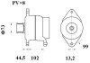 Генератор MAHLE MAHLE / KNECHT MG 815 (фото 2)