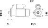 Стартер MAHLE MAHLE / KNECHT MS 760 (фото 2)