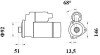 Стартер MAHLE MAHLE / KNECHT MS 761 (фото 2)