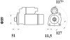 Стартер MAHLE MAHLE / KNECHT MS 775 (фото 2)