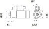 Стартер MAHLE MAHLE / KNECHT MS 778 (фото 2)