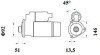 Стартер MAHLE MAHLE / KNECHT MS 886 (фото 2)