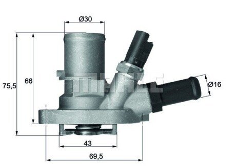 Термостат Behr G.1016.88 FIAT/ FORD Mahle ="" MAHLE / KNECHT TI14988