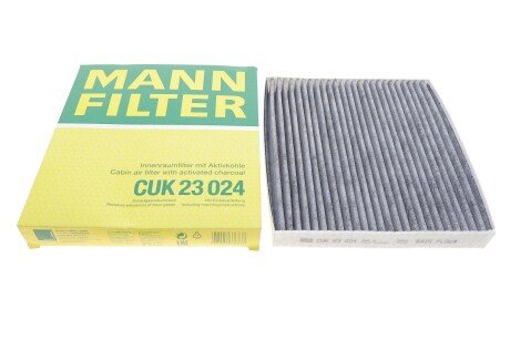 Фільтр салону HYUNDAI SANTA FE 18-, KIA SORENTO 20- вугільний -FILTER MANN CUK 23 024