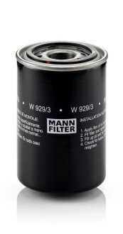 Фільтр оливи -FILTER MANN W 929/3