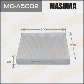 Фільтр салону AC9205 CHEVROLET/ CRUZE/ V1600V1800V2000 09- (MC-A5002) MASUMA MCA5002