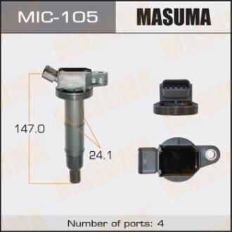 Котушка запалювання Toyota Camry, RAV 4 2.0, 2.4 (-11) (MIC-105) MASUMA MIC105 (фото 1)