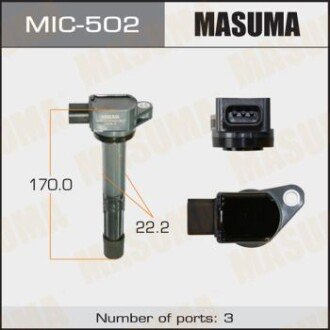 Котушка запалювання Honda CR-V 2.0, 2.4 (-12) (MIC-502) MASUMA MIC502