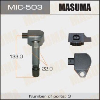 Котушка запалювання Honda Accord 2.0, Civic 1.6, 1.8 (-12) (MIC-503) MASUMA MIC503