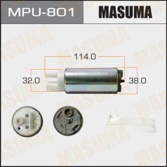 Бензонасос електричний (+ сіточка) Mazda/ Mitsubishi/ Subaru (MPU-801) MASUMA MPU801 (фото 1)