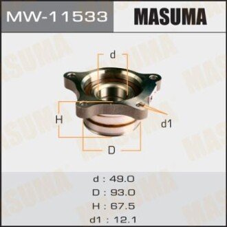 Маточина колеса (MW-11533) MASUMA MW11533