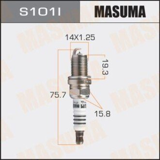 Свічка запалювання іридієва MASUMA S101I (фото 1)