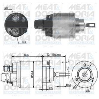 Ведуча шестерня стартера MEAT&DORIA 46004