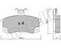 Комплект гальмівних колодок (дискових) Metelli 22-0062-0 (фото 1)