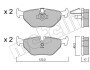 Комплект гальмівних колодок (дискових) Metelli 22-0210-0 (фото 9)