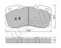 Комплект гальмівних колодок (дискових) Metelli 22-0268-0 (фото 1)