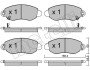 Комплект гальмівних колодок (дискових) Metelli 22-0320-0 (фото 2)