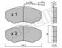 Комплект гальмівних колодок (дискових) Metelli 22-0325-0 (фото 1)