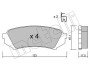 Комплект гальмівних колодок (дискових) Metelli 22-0453-0 (фото 8)