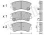 Комплект гальмівних колодок (дискових) Metelli 22-0476-0 (фото 2)