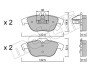 Комплект гальмівних колодок (дискових) Metelli 22-0666-0 (фото 1)