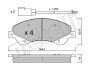 Комплект гальмівних колодок (дискових) Metelli 22-0679-0 (фото 2)