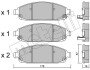 Комплект гальмівних колодок (дискових) Metelli 22-0719-0 (фото 1)