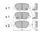 Комплект гальмівних колодок (дискових) Metelli 22-0995-0 (фото 1)