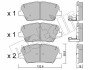 Комплект гальмівних колодок (дискових) Metelli 22-1026-0 (фото 1)