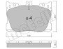 Комплект гальмівних колодок (дискових) Metelli 22-1134-0 (фото 1)